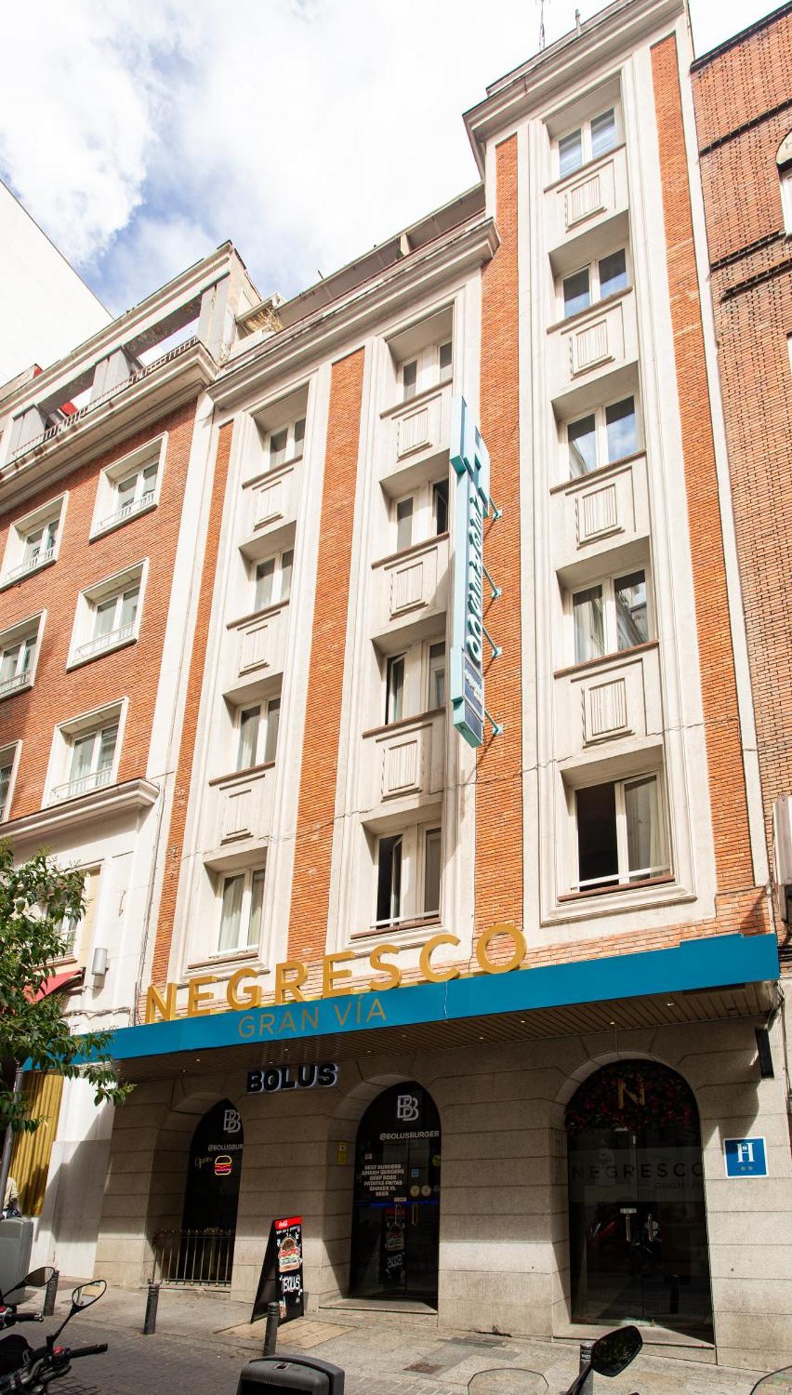Negresco Gran Via Hotel Madrid Buitenkant foto
